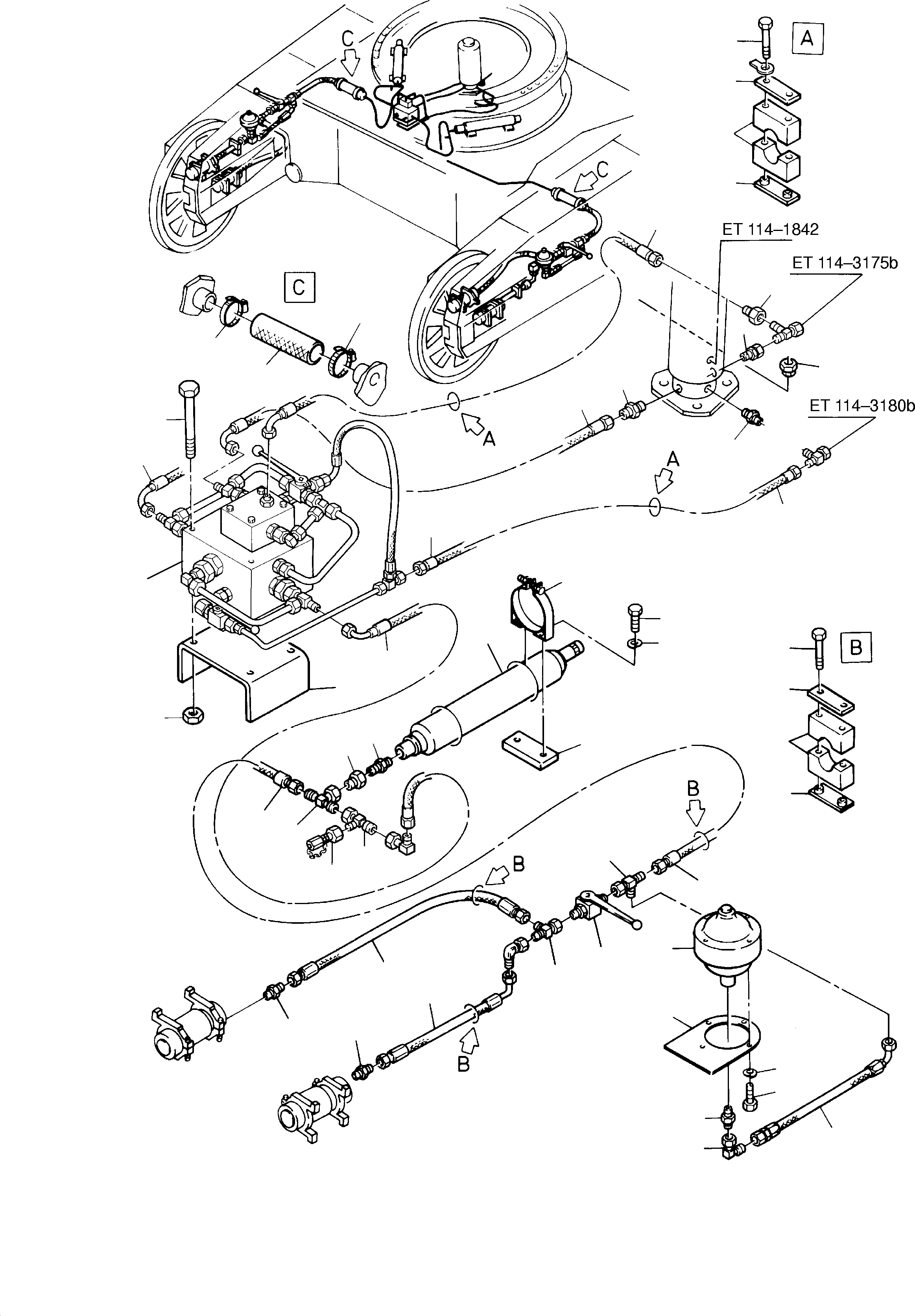 Excavators Mining Komatsu / H285S S/N 78117(G78117) / Hydraulic Track Adjuster(114-3185d : 114-3185d)