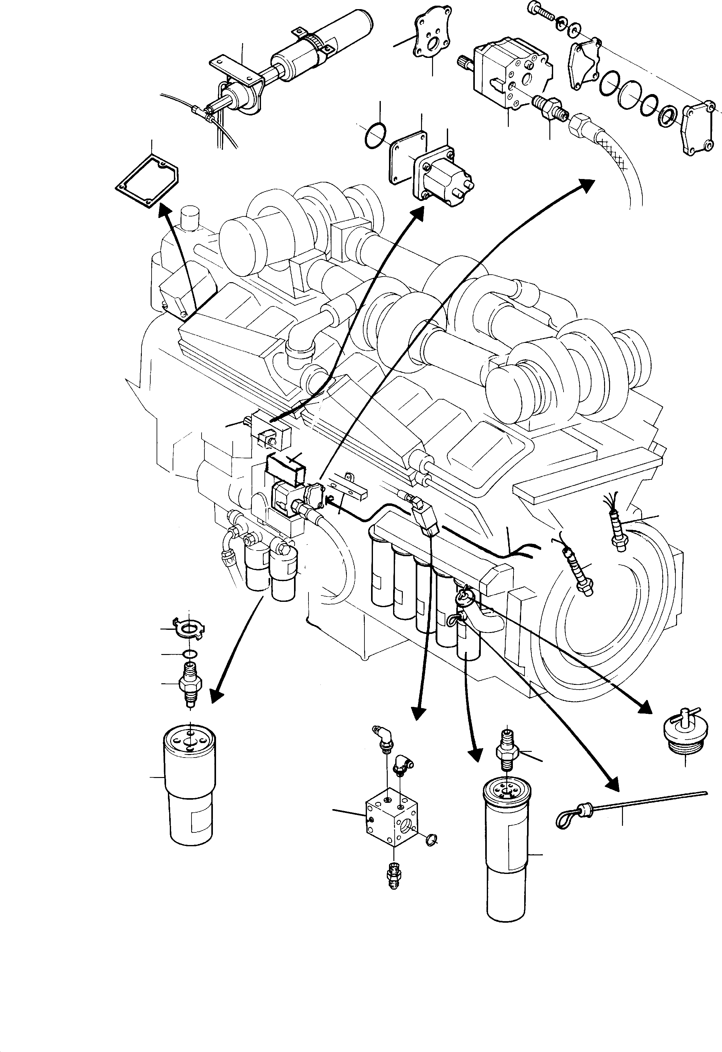 Excavators Mining Komatsu / H285S-E S/N 78128(G78128) / Cummins-Diesel Engine Arrangement(090-1398 : 090-1398)