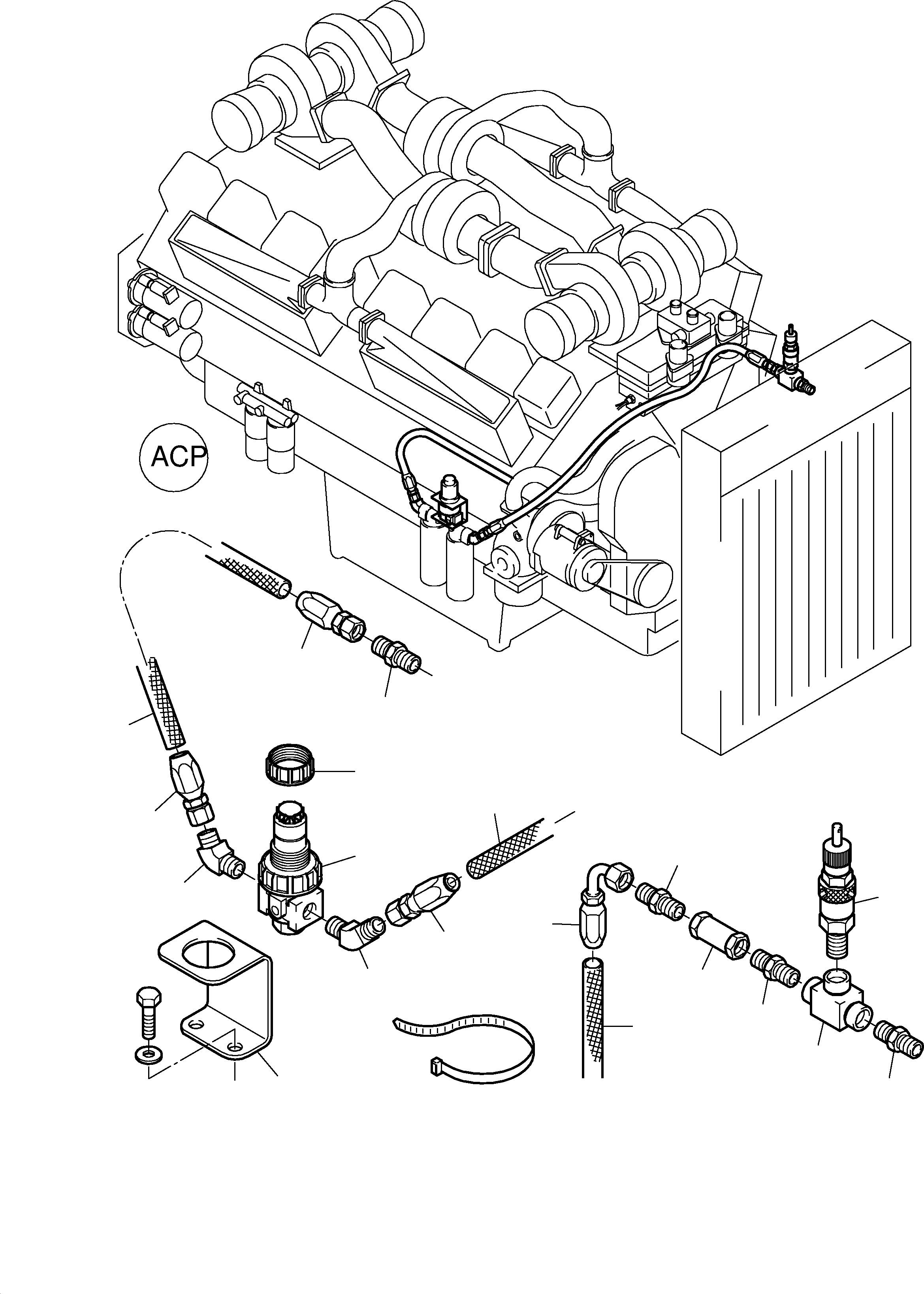 Excavators Mining Komatsu / H285S-E S/N 78128(G78128) / Cummins-Diesel Engine Arrangement(090-1398 : 090-1398)