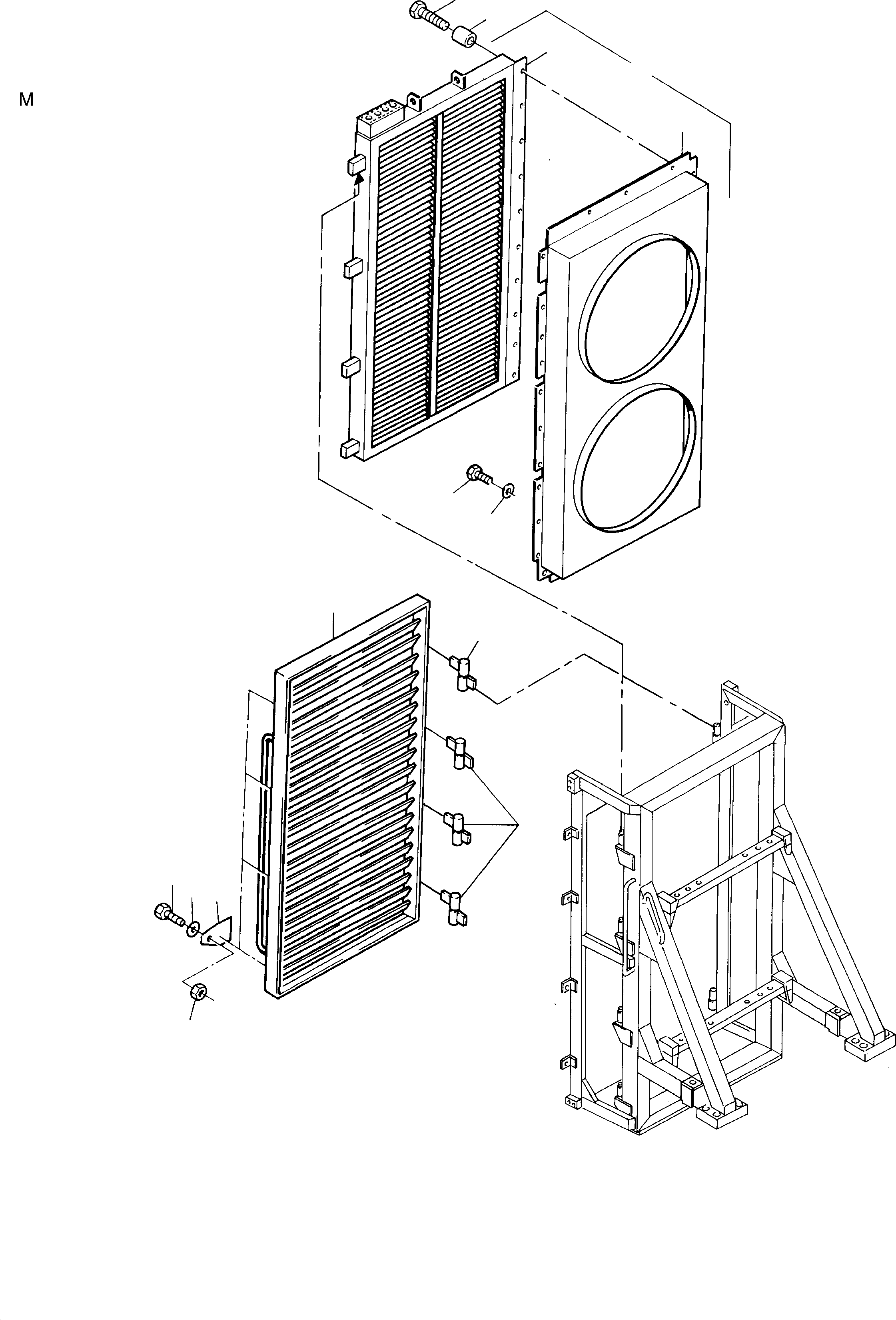 Excavators Mining Komatsu / H285S-E S/N 78128(G78128) / Oil Cooler Arrangement(114-1812e1 : 114-1812e1)
