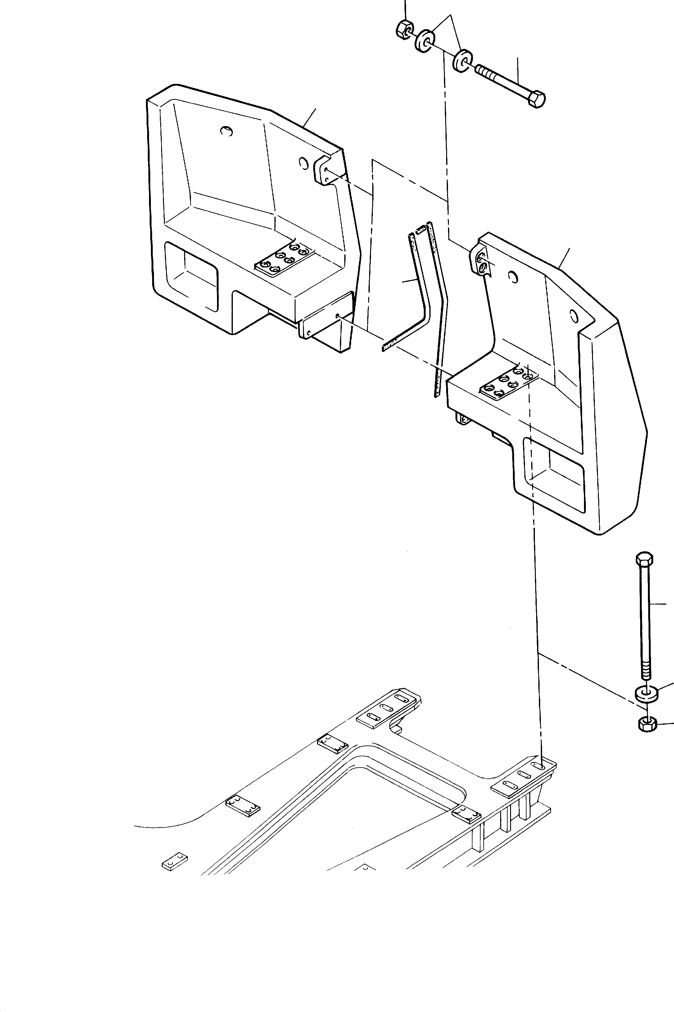 Excavators Mining Komatsu / H285-S S/N 78132(G78132) / Counterweight Arrangement(114-1020d : 114-1020d)