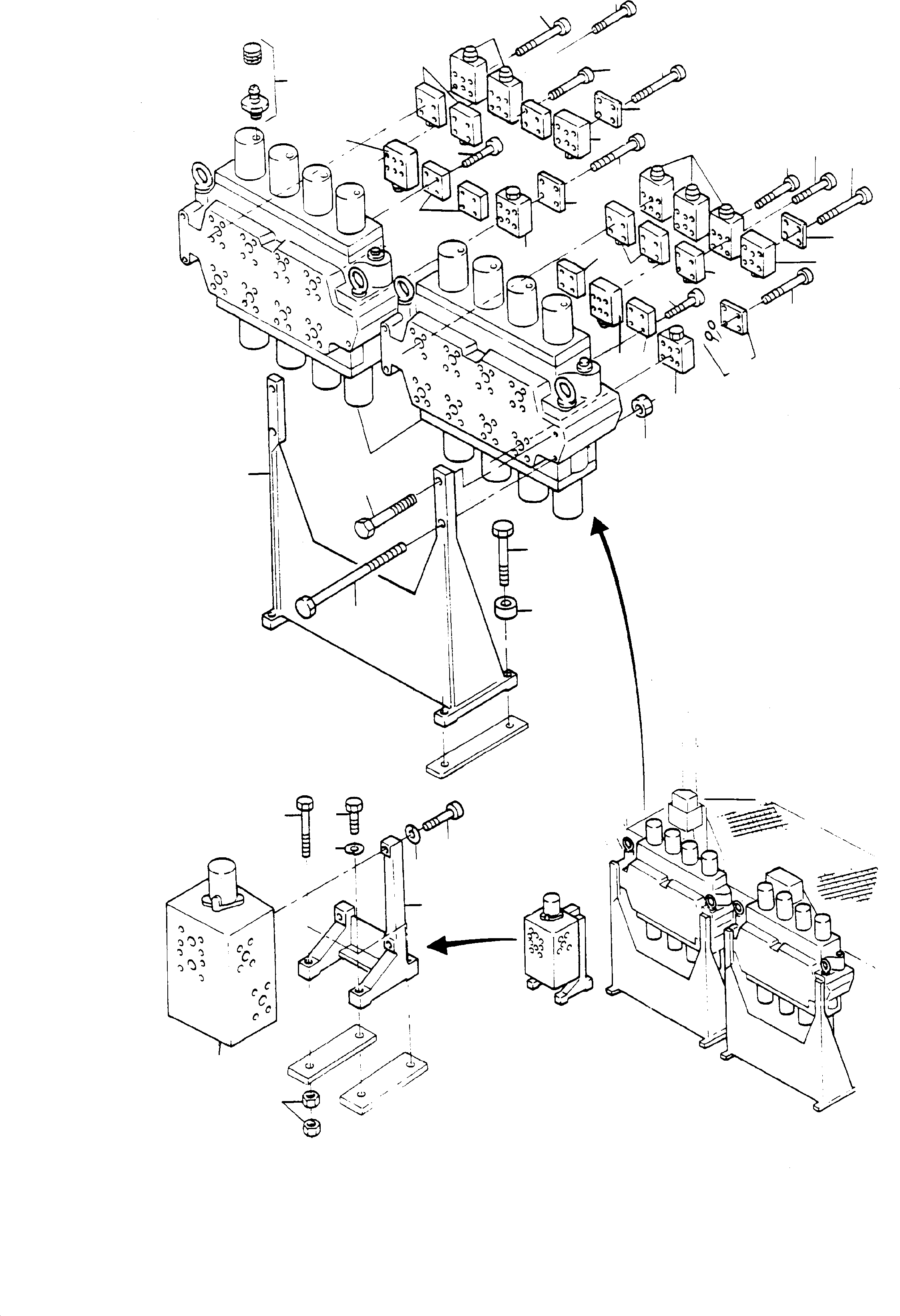 Excavators Mining Komatsu / H285-S S/N 78132(G78132) / Installation - Control Blocks(114-1840-4 : 114-1840-4)