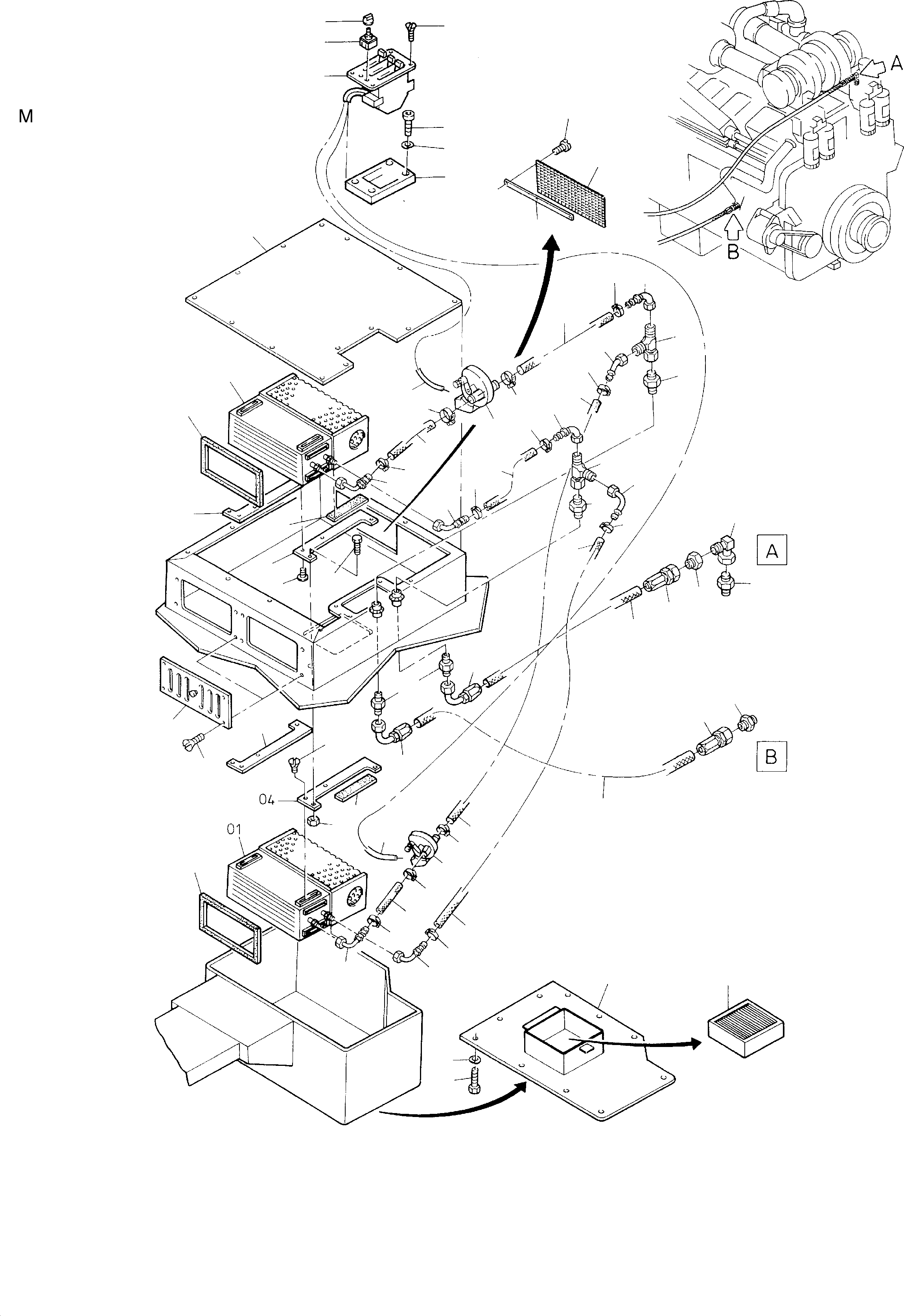 Excavators Mining Komatsu / H285-S S/N 78132(G78132) / Cab Heater Arr.(114-1932 : 114-1932)