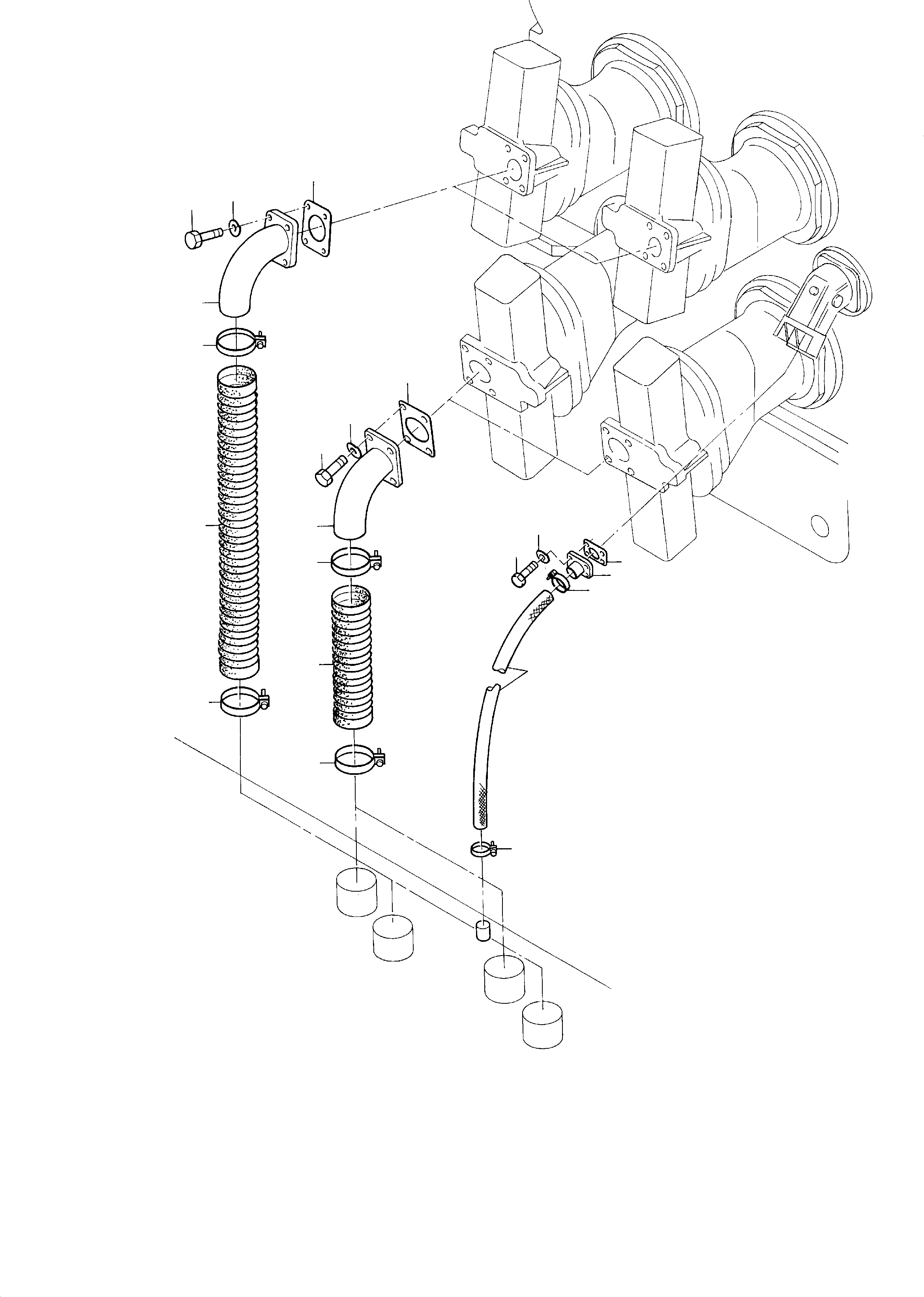 Excavators Mining Komatsu / H285-S S/N 78132(G78132) / Suction Lines (Series(114-1808c : 114-1808c)
