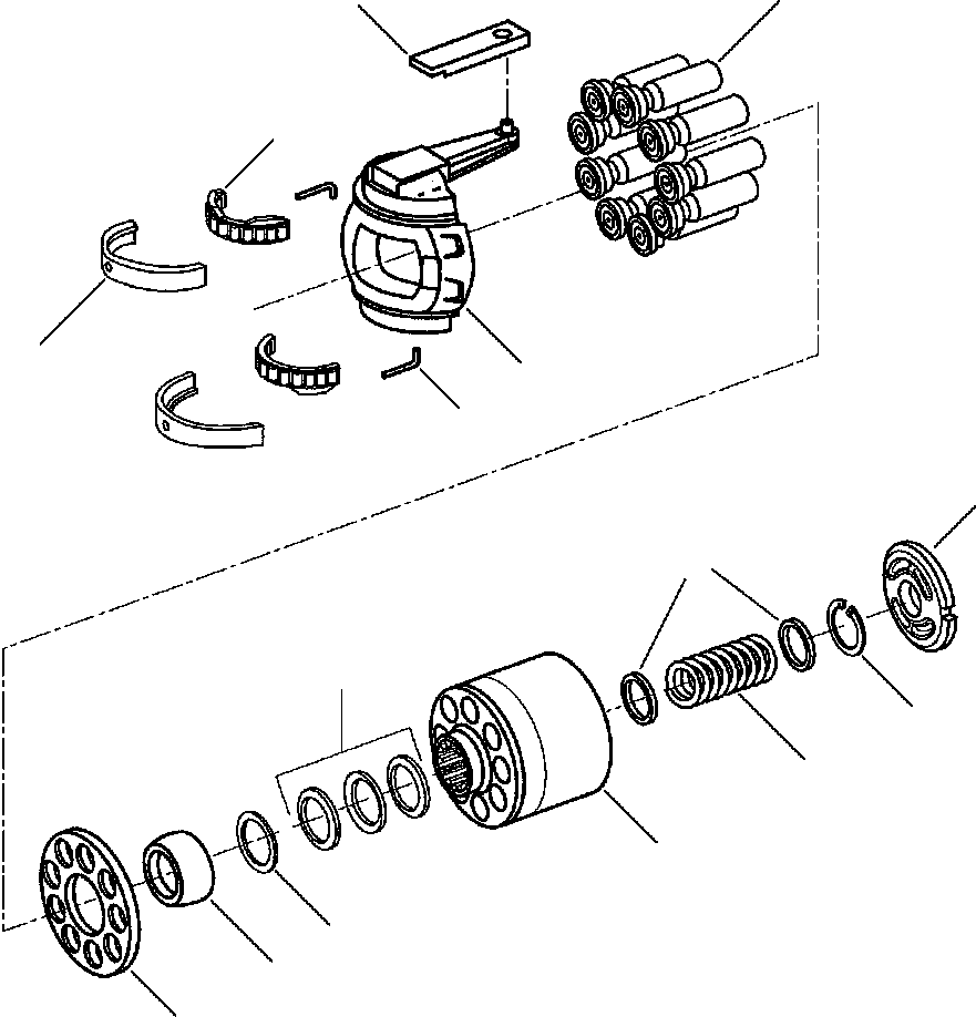 Graders Komatsu / GD530A/AW-2EY S/N 210098-Up(GD5302EY) / AWD PUMP - ROTARY GROUP(10-102 : 10AVG580.005)