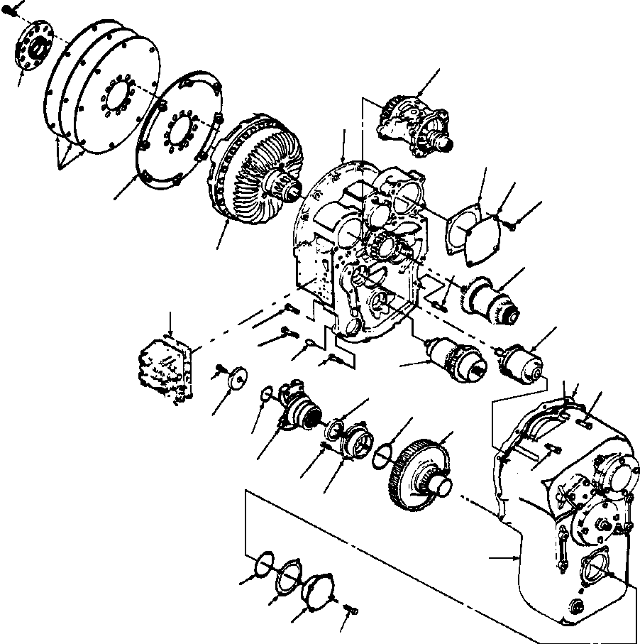 Graders Komatsu / GD530A/AW-2A/2B/2C w/S6D102 S/N 202002-UP(GD530A2) / TRANSMISSION & TORQUE CONVERTER(07-006 : 07CRG8II.001)