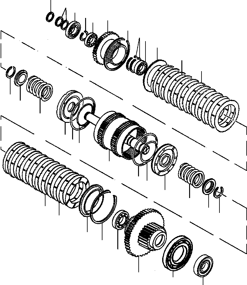 Graders Komatsu / GD530A/AW-2A/2B/2C w/S6D102 S/N 202002-UP(GD530A2) / CLUTCH PACK - 2 & 6(07-026 : 07CZG8II.002)