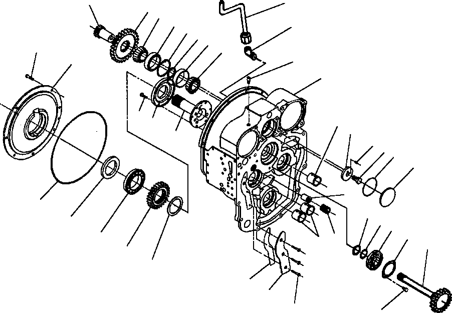 Graders Komatsu / GD530A/AW-2A/2B/2C w/S6D102 S/N 202002-UP(GD530A2) / FRONT COVER S/N 202002 THRU 202050(07-032 : 07DZG8II.001)