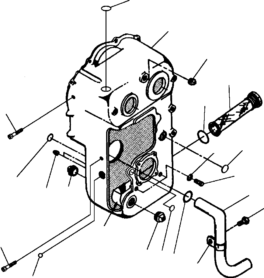 Graders Komatsu / GD530A/AW-2A/2B/2C w/S6D102 S/N 202002-UP(GD530A2) / MAIN CASE(07-036 : 07DZ3959.002)