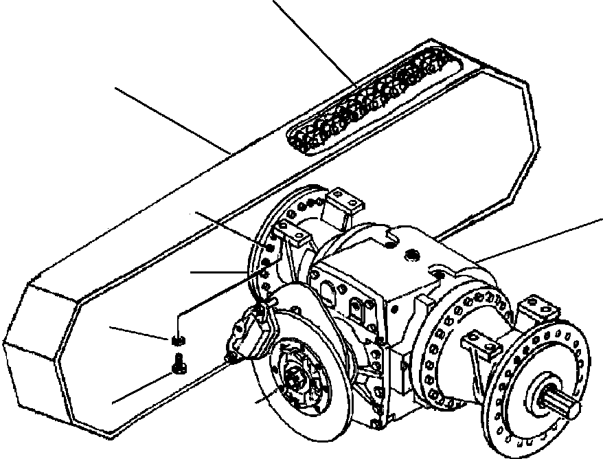 Graders Komatsu / GD530A/AW-2A/2B/2C w/S6D102 S/N 202002-UP(GD530A2) / FINAL DRIVE & TANDEMS - WITHOUT PLANETARY(07-042 : 07HHG652.001)