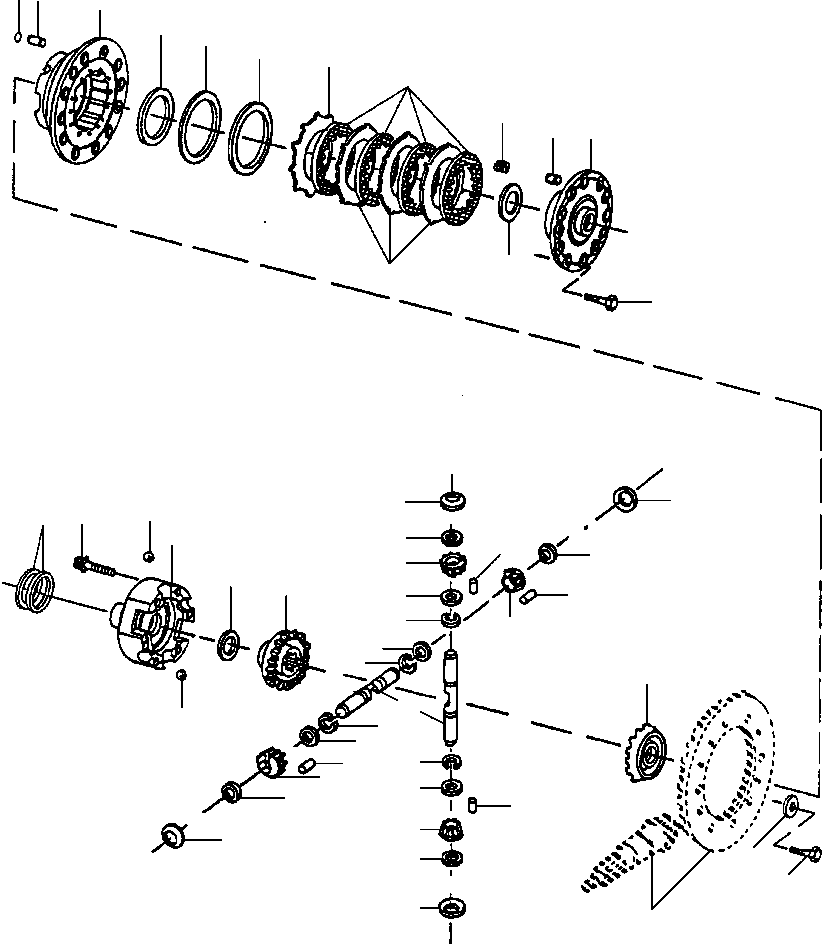 Graders Komatsu / GD530A/AW-2A/2B/2C w/S6D102 S/N 202002-UP(GD530A2) / LOCK/UNLOCK STANDARD DIFFERENTIAL(07-080 : 07HHG381.008)
