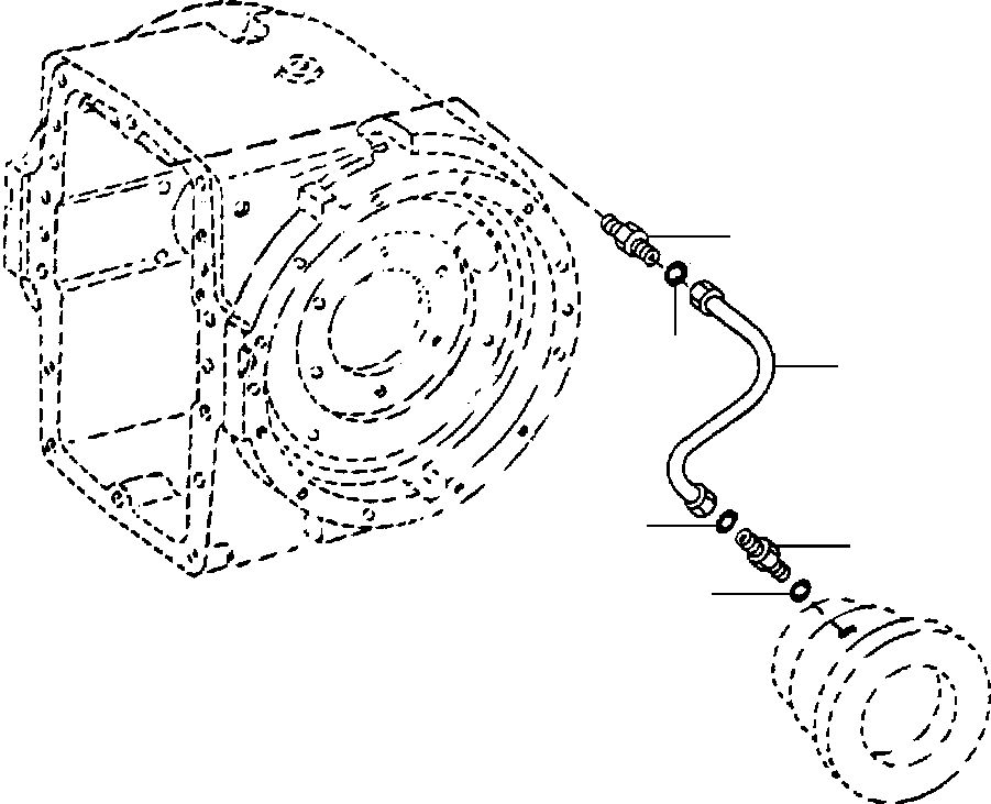 Graders Komatsu / GD530A/AW-2A/2B/2C w/S6D102 S/N 202002-UP(GD530A2) / LOCK/UNLOCK DIFFERENTIAL CASE OIL LINES(07-082 : 07HHG381.009)