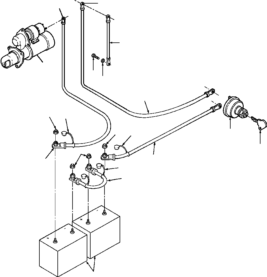 Graders Komatsu / GD530A/AW-2A/2B/2C w/S6D102 S/N 202002-UP(GD530A2) / MASTER DISCONNECT SWITCH(08-020 : 08AHG532.002)