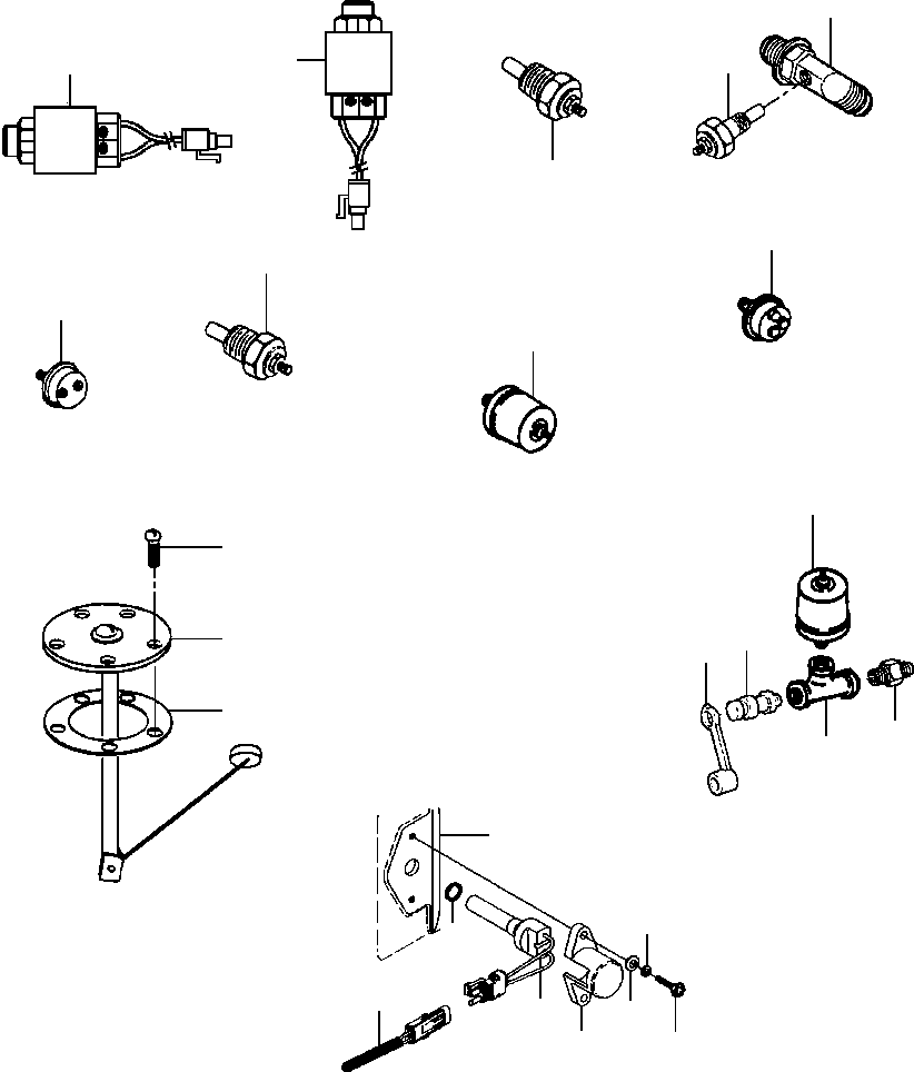 Graders Komatsu / GD530A/AW-2A/2B/2C w/S6D102 S/N 202002-UP(GD530A2) / SENDING UNITS S/N 202844 AND UP(08-062 : 08CDP809.003)