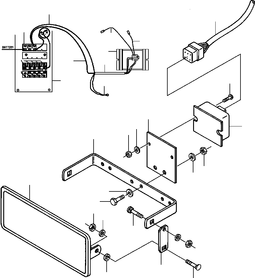 Graders Komatsu / GD530A/AW-2B/2C w/S6D102E S/N 203163-Up(GD530A2C) / 5 A CONVERTER INSTALLATION 24 V TO 12 V(08-046 : 08AZG586.001)