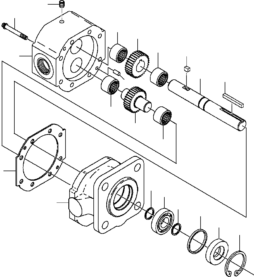 Graders Komatsu / GD530A/AW-2B/2C w/S6D102E S/N 203163-Up(GD530A2C) / DIFFERENTIAL HYDRAULIC PUMP(10-120 : 10AVG381.002)