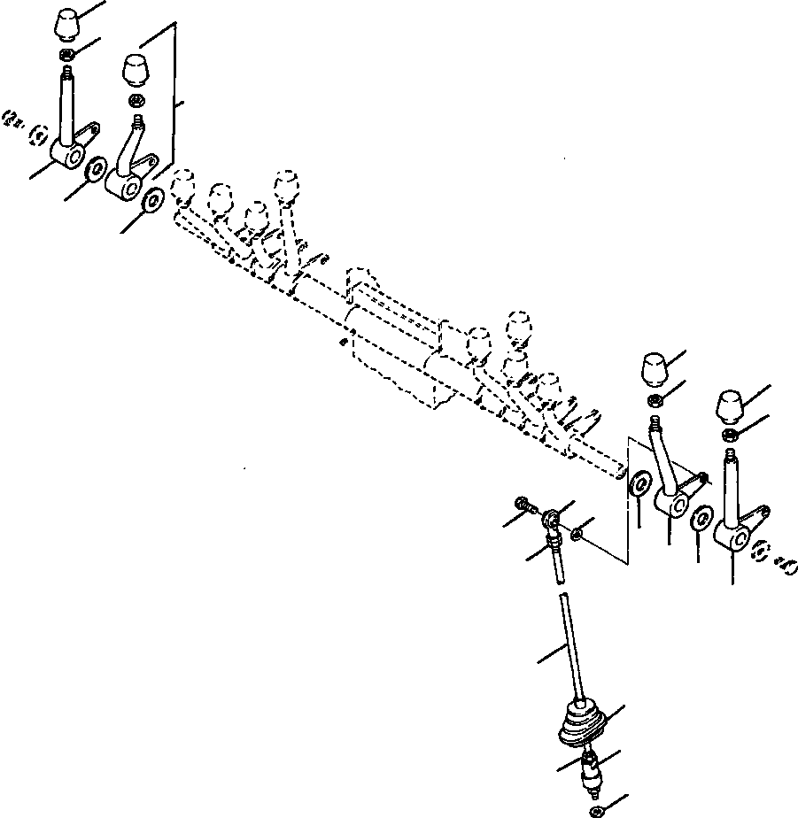 Graders Komatsu / GD530A/AW-2B/2C w/S6D102E S/N 203163-Up(GD530A2C) / OPTIONAL CONTROL LEVERS AUXILIARY(10-128 : 10AZG8II.002)