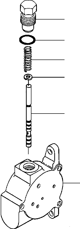 Graders Komatsu / GD530A/AW-2B/2C w/S6D102E S/N 203163-Up(GD530A2C) / CONTROL VALVE OUTLET SECTION L.H. BANK(10-154 : 10BHG381.016)