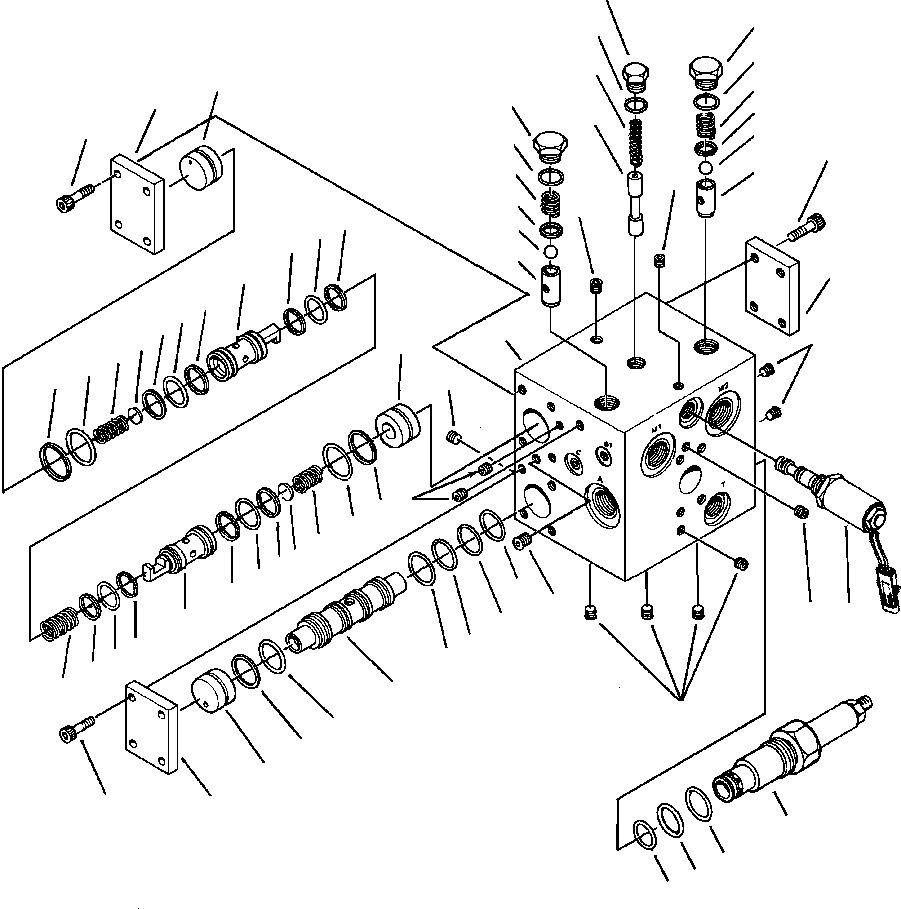 Graders Komatsu / GD530A/AW-2B/2C w/S6D102E S/N 203163-Up(GD530A2C) / HIC VALVE(10-186 : 10BH4152.001)