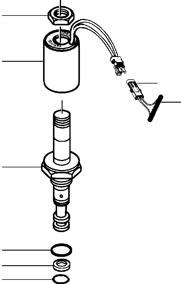 Graders Komatsu / GD530A/AW-2B/2C w/S6D102E S/N 203163-Up(GD530A2C) / SOLENOID VALVE CARTRIDGE(10-190 : 10BHG530.001)