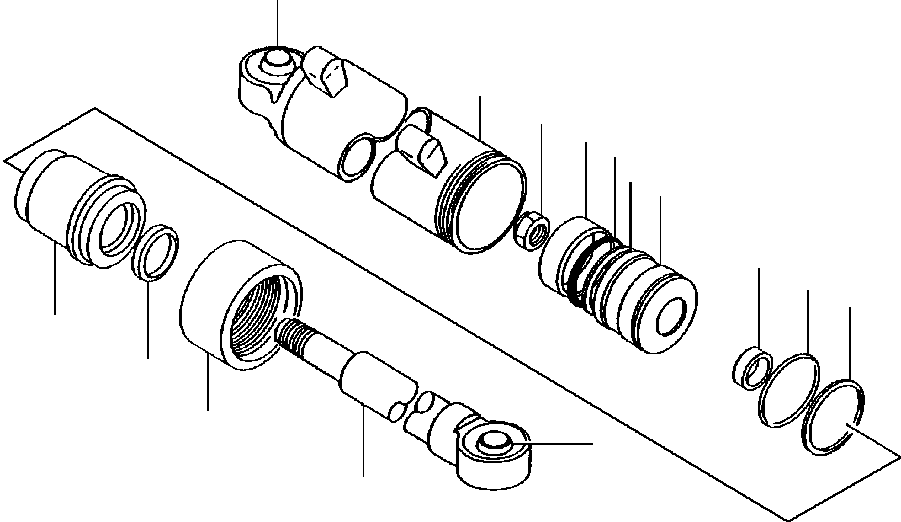 Graders Komatsu / GD530A/AW-2B/2C w/S6D102E S/N 203163-Up(GD530A2C) / LEANING WHEEL CYLINDER(10-204 : 10BRG531.001)