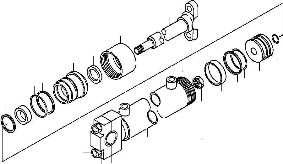 Graders Komatsu / GD530A/AW-2B/2C w/S6D102E S/N 203163-Up(GD530A2C) / MOLDBOARD TILT CYLINDER(10-222 : 10BRG8II.002)