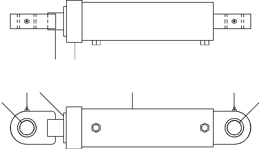 Graders Komatsu / GD530A/AW-2B/2C w/S6D102E S/N 203163-Up(GD530A2C) / DOZER BLADE CYLINDER(10-224 : 10BRP809.001)