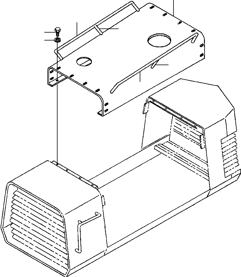Graders Komatsu / GD530A/AW-2B/2C w/S6D102E S/N 203163-Up(GD530A2C) / HOOD TOP(13-006 : 13AH381.001)