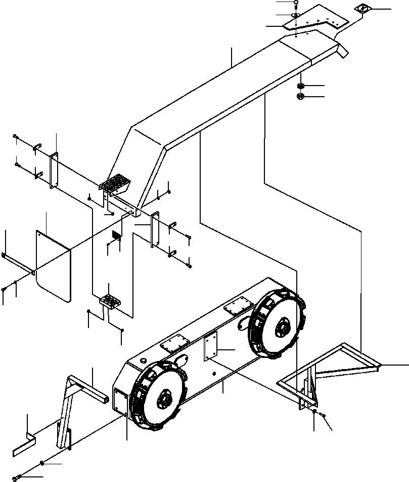 Graders Komatsu / GD530A/AW-2B/2C w/S6D102E S/N 203163-Up(GD530A2C) / TANDEM REAR FENDERS 13.00-24 OR 14.00-24 TIRES(13-012 : 13AVG586.001)