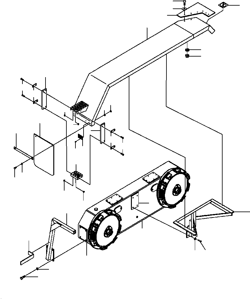 Graders Komatsu / GD530A/AW-2B/2C w/S6D102E S/N 203163-Up(GD530A2C) / TANDEM REAR FENDERS 17.50-25 TIRES(13-016 : 13AVG586.002)