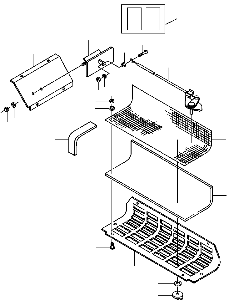 Graders Komatsu / GD530A/AW-2B/2C w/S6D102E S/N 203163-Up(GD530A2C) / CAB VENT MACHINES WITH AIR CONDITIONING(13-158 : 13EVG531.001)