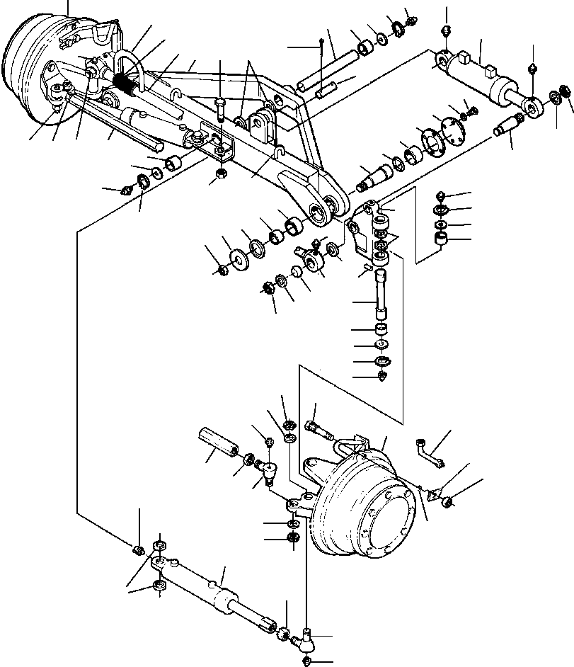 Graders Komatsu / GD530A/AW-2B/2C w/S6D102E S/N 203163-Up(GD530A2C) / ALL WHEEL DRIVE FRONT AXLE MACHINES WITH FRONT FENDERS(14-014 : 14CDG531.005)