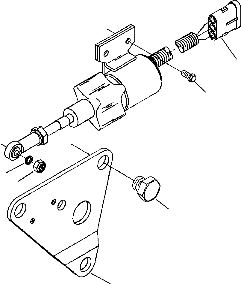 Graders Komatsu / GD530A/AW-2B/2C w/S6D102E S/N 203163-Up(GD530A2C) / BOSCH FUEL SHUTOFF VALVE(E4-016 : E4BL6B.003)