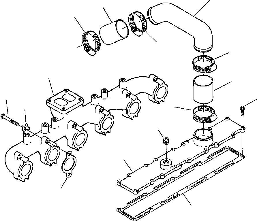 Graders Komatsu / GD650A-2CY S/N 211061-211069(GD650AK) / FIG. A1118-A3A2 TURBOCHARGER LOCATION(A-010 : A1118-A3A2)