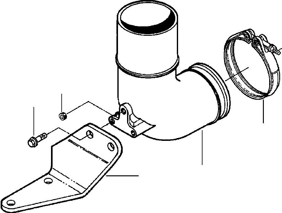 Graders Komatsu / GD650A-2CY S/N 211061-211069(GD650AK) / FIG. A1209-A3A2 EXHAUST CONNECTION(A-018 : A1209-A3A2)