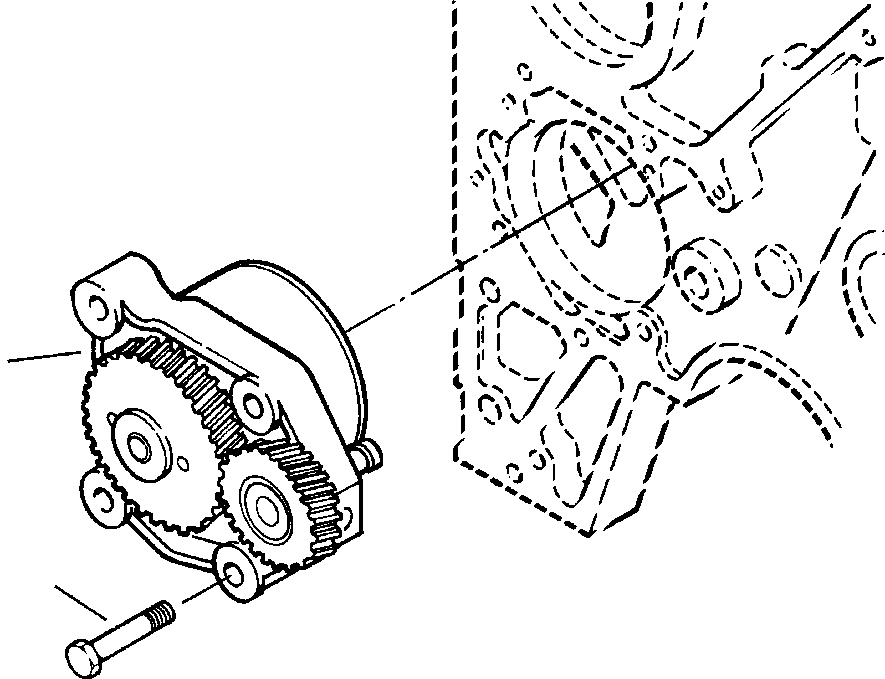 Graders Komatsu / GD650A-2CY S/N 211061-211069(GD650AK) / FIG. A3103-A3A1 LUBRICATING OIL PUMP(A-040 : A3103-A3A1)