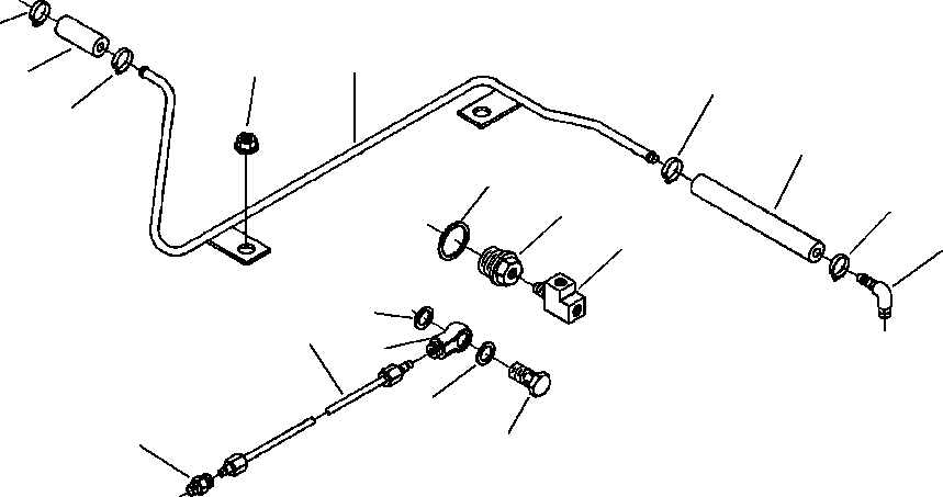 Graders Komatsu / GD650A-2CY S/N 211061-211069(GD650AK) / FIG. A4207-A3A7 AIR FUEL CONTROL PLUMBING(A-056 : A4207-A3A7)