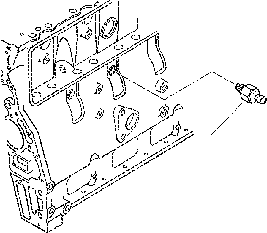 Graders Komatsu / GD650A-2CY S/N 211061-211069(GD650AK) / FIG. A6118-A3A6 OIL PRESSURE SENSOR(A-084 : A6118-A3A6)