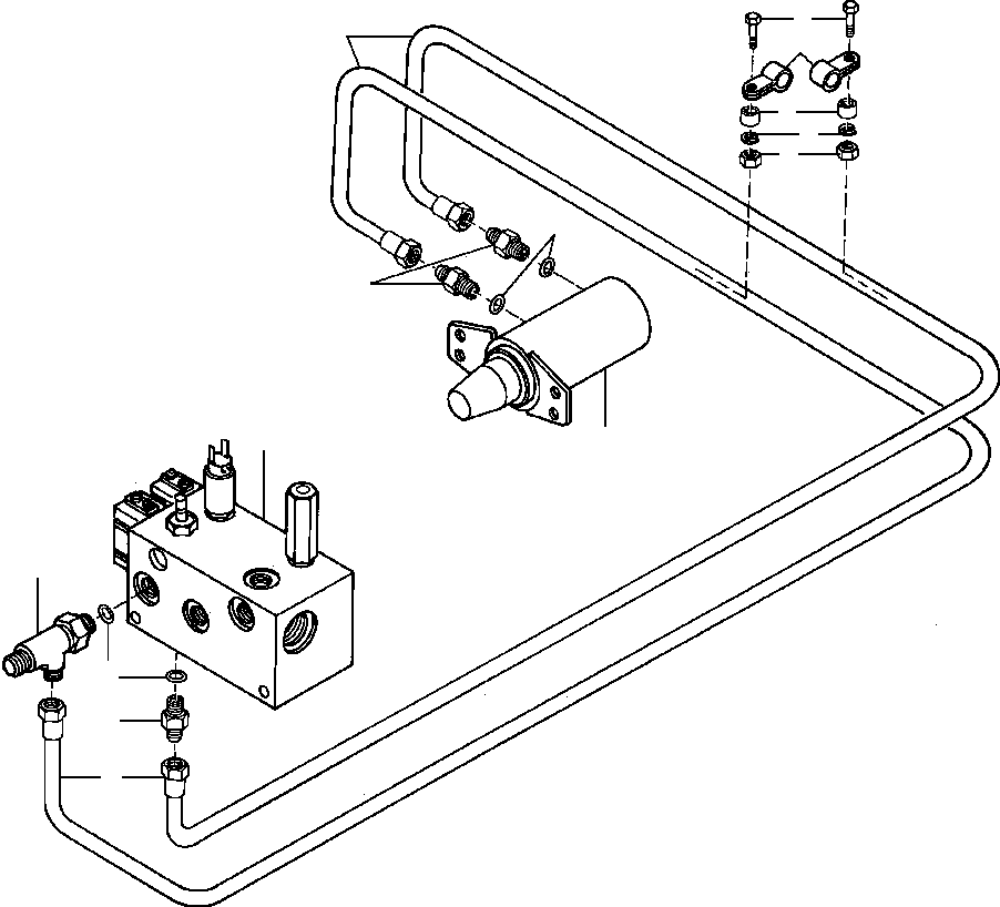 Graders Komatsu / GD650A-2CY S/N 211061-211069(GD650AK) / FIG. H5110-01A3 LOCK PIN CYLINDER ACTUATOR LINES - R.H. AND L.H. 90°  BLADE SUSPENSION(H-016 : H5110-01A3)