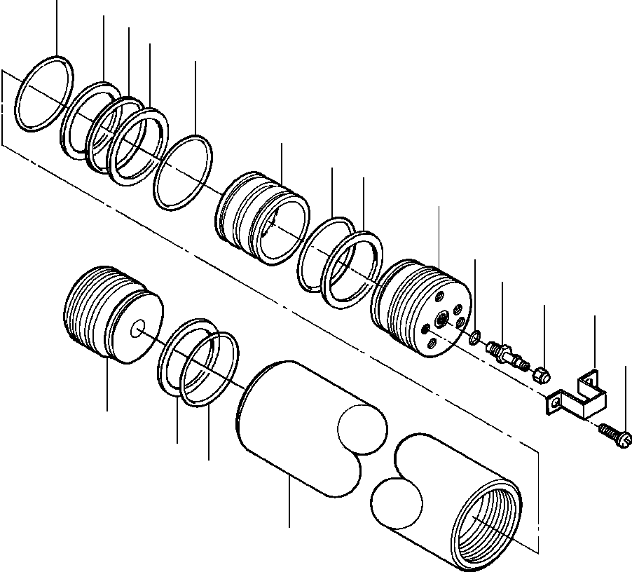 Graders Komatsu / GD650A-2CY S/N 211061-211069(GD650AK) / FIG. H5110-02A8 ACCUMULATOR - BLADE CUSHION(H-048 : H5110-02A8)