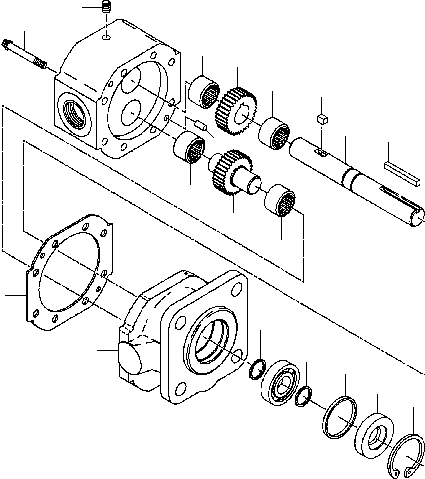 Graders Komatsu / GD650A-2CY S/N 211061-211069(GD650AK) / FIG. H5150-01A12 DIFFERENTIAL HYDRAULIC PUMP - S/N 202724 AND UP(H-078 : H5150-01A12)