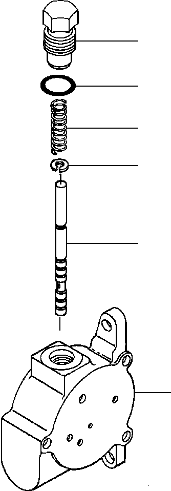 Graders Komatsu / GD650A-2CY S/N 211061-211069(GD650AK) / FIG. H5180-01A12 CONTROL VALVE OUTLET SECTION - L.H. BANK(H-098 : H5180-01A12)