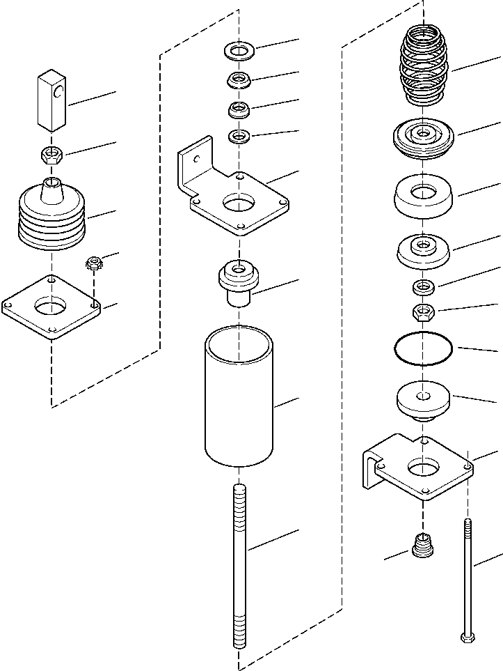 Graders Komatsu / GD650A-2CY S/N 211061-211069(GD650AK) / FIG. H5200-01A14 RADIATOR SHUTTER HYDRAULIC CYLINDER(H-164 : H5200-01A14)