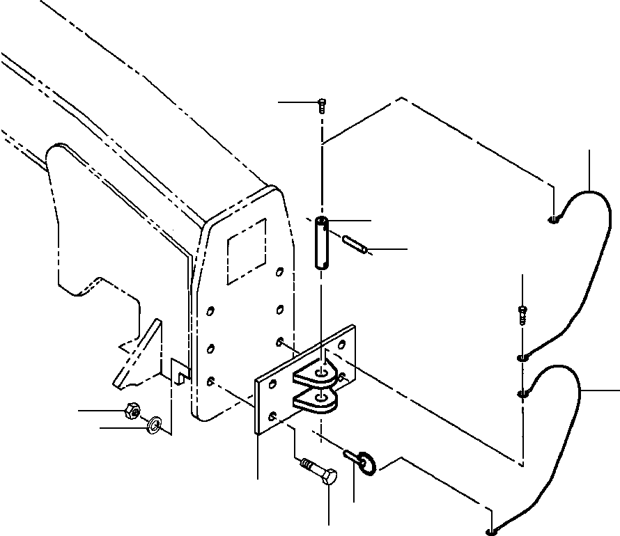 Graders Komatsu / GD650A-2CY S/N 211061-211069(GD650AK) / FIG. J5160-01A1 FRONT HITCH(J-010 : J5160-01A1)