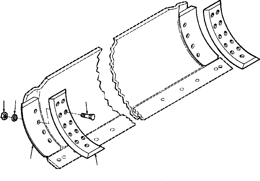 Graders Komatsu / GD650A-2CY S/N 211061-211069(GD650AK) / FIG. T5510-01A1 REVERSIBLE OVERLAY END BIT - 5/8 IN. X 8 IN. CUTTING EDGE(T-030 : T5510-01A1)