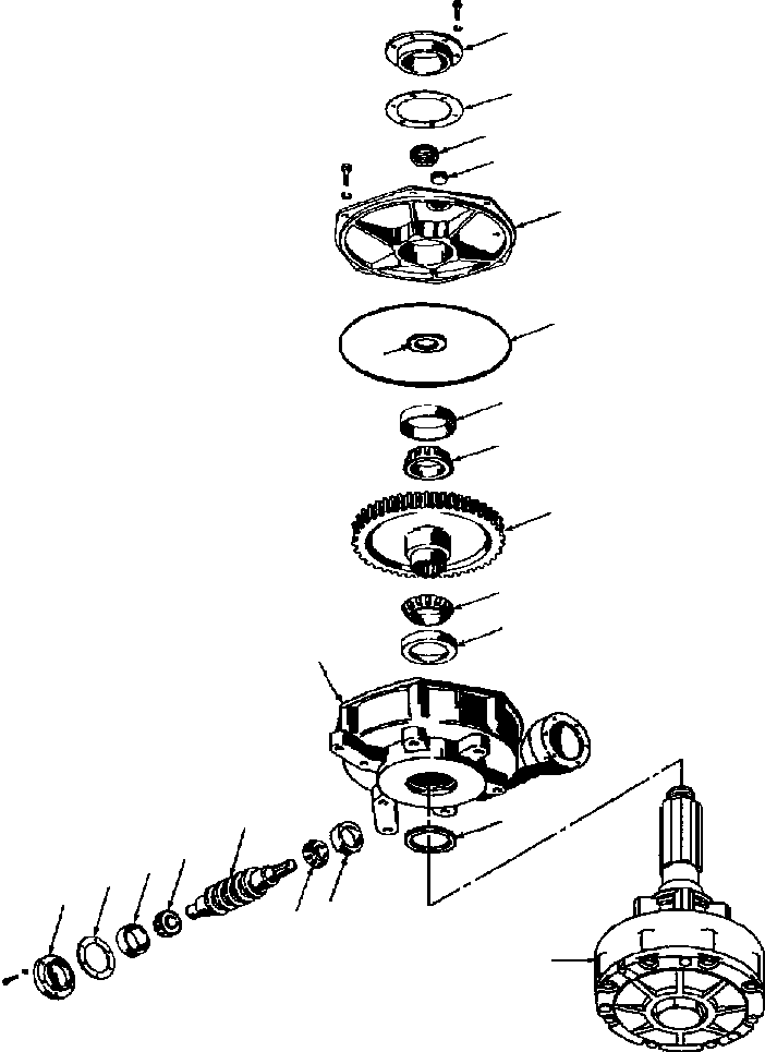 Graders Komatsu / GD650A-2CY S/N 211061-211069(GD650AK) / FIG. T5520-01A2 CIRCLE REVERSE GEAR CASE - WITH SLIP CLUTCH(T-050 : T5520-01A2)