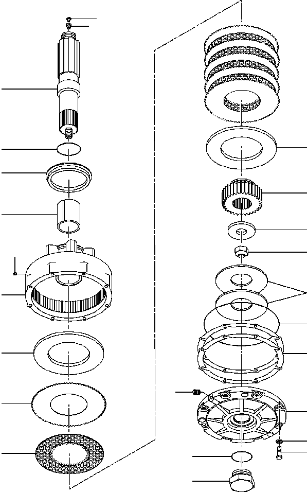 Graders Komatsu / GD650A-2CY S/N 211061-211069(GD650AK) / FIG. T5520-01A3 CIRCLE REVERSE SLIP CLUTCH(T-052 : T5520-01A3)
