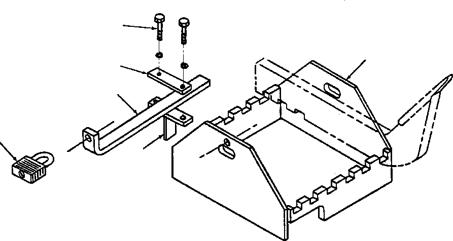 Graders Komatsu / GD650A-2CY S/N 211061-211069(GD650AK) / FIG. V5120-01A0 SCARAFIER TOOTH STORAGE(V-006 : V5120-01A0)