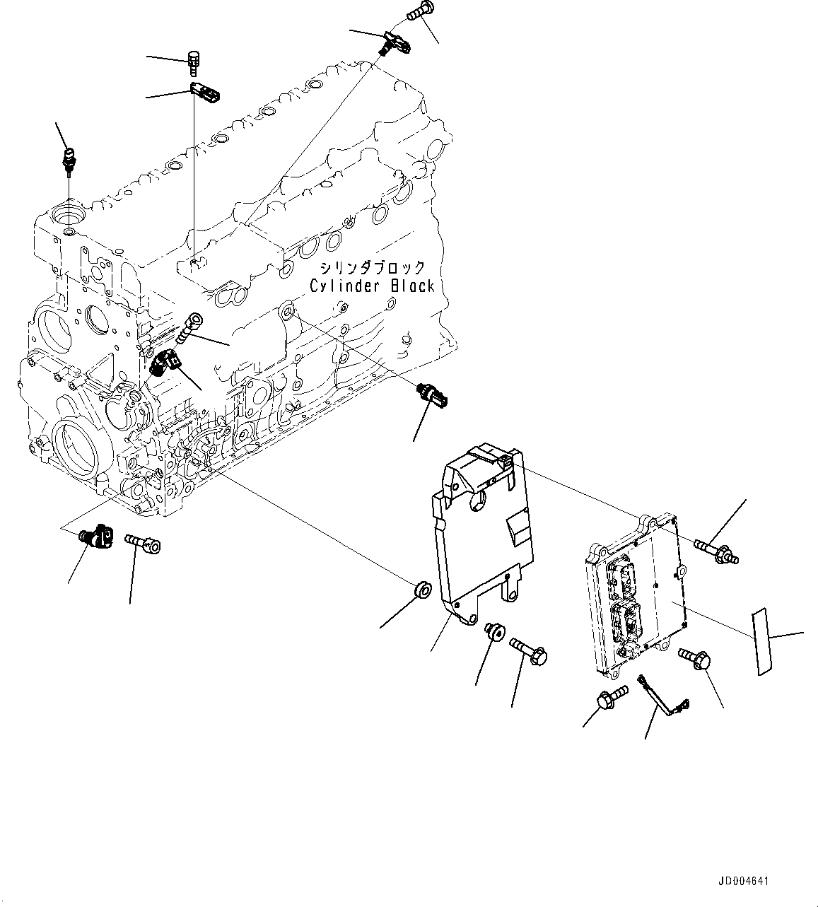 Komatsu parts book diagram for SAA6D107E-1CC S/N 26540705-UP (For GD655-5): FUEL INJECTION CONTROLLER RELATED PARTS