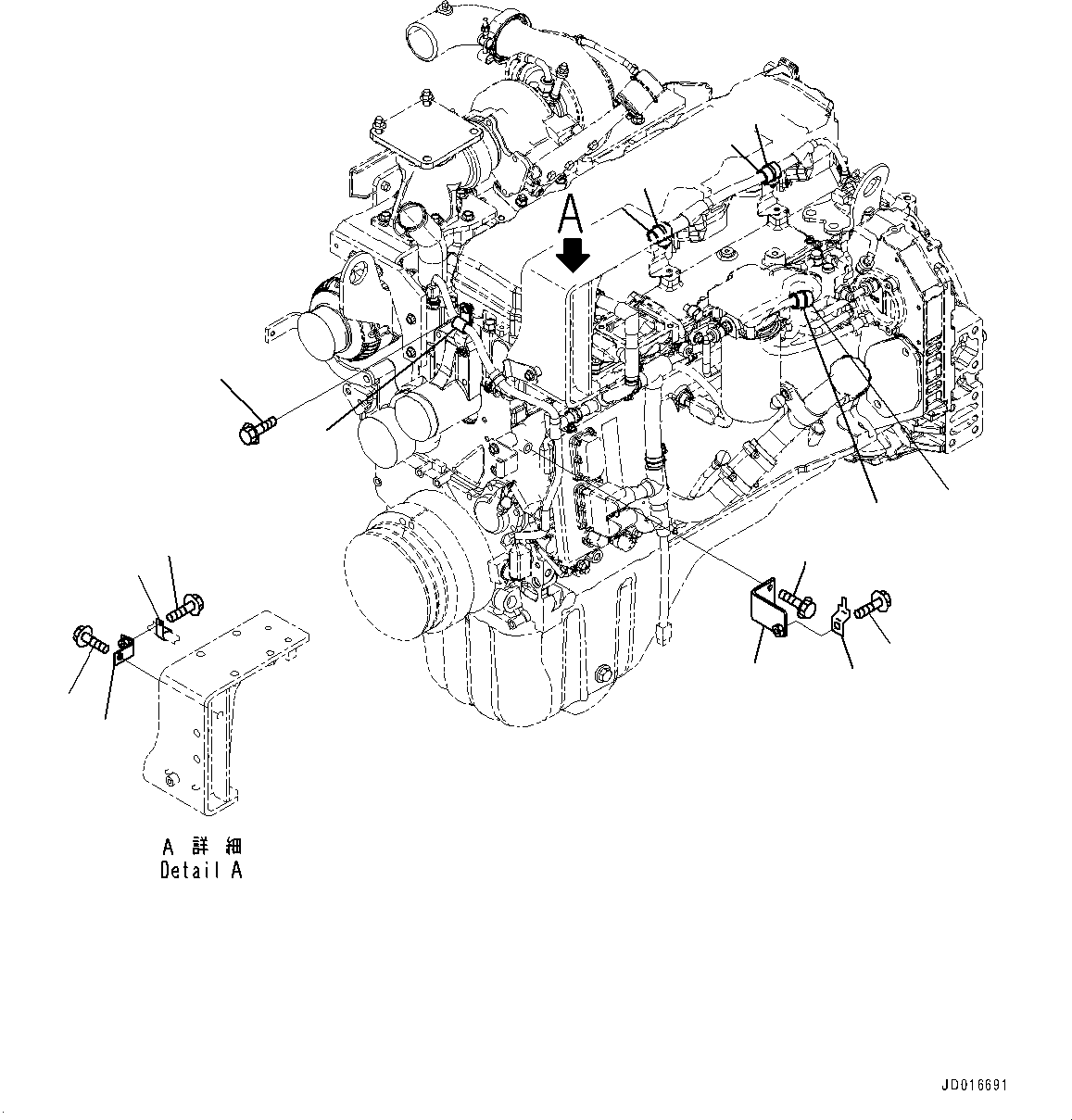 Komatsu parts book diagram for SAA6D107E-1CC S/N 26540705-UP (For GD655-5): WIRING HARNESS (#26540705-36324325)